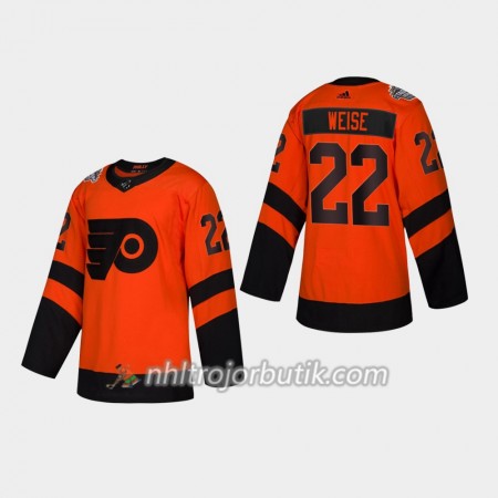 Män Ishockey Philadelphia Flyers tröja Dale Weise 22 Adidas 2019 Stadium Series Authentic